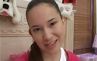 Cute Petite Teen bird is having sex insusceptible to the bed.