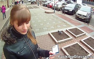 Screwing Glasses - Wannabe model Alice gets fuck teen-porn