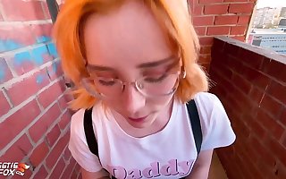 Schoolgirl Deep Sucking and Fucking Hoodwink Lessons