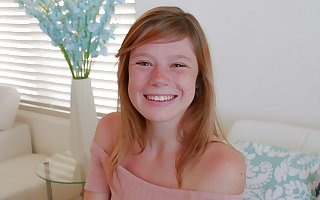Cute Teen Redhead With Freckles Orgasms During Send POV