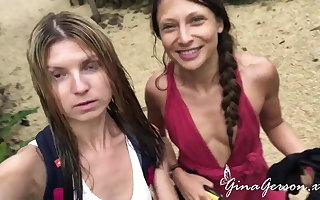 Gina Gerson and Talia Fresh enjoy sexy vacation time